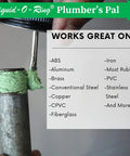 Nonhardening PTFE Thread Sealant Paste For Sealing Worn Metal And Plastic Pipe Threads With Tough As Nails Performance in use