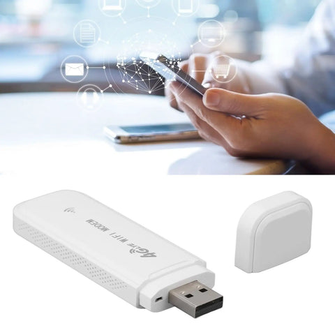 Slick Portable 4G LTE Mobile WiFi Router With All Day Juice Compact Design For Travel Office Home European Coverage High Speed Wireless Hotspot USB Powered in hand.