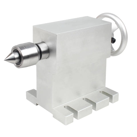 MT2 Tailstock With 100mm Center Height Live Center For Woodworking Lathe Movable Chuck Handle For CNC Router