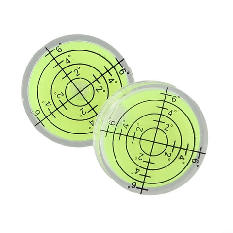 for acrylic for spirit Level 32x7mm Wear-Resistant 2pcs for high precision bubble levels with fluorescent yellow-green liquid.