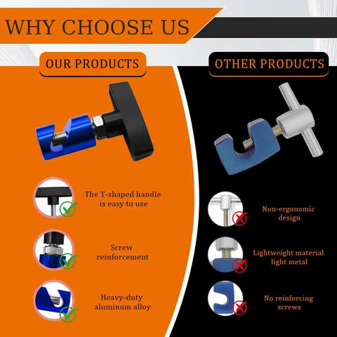 Comparison of 2-Pack Car Hood Prop Struts Clamp For Easy Hood Lift with competitor, highlighting features and benefits.