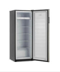 Six Point Five Cubic Foot Garage Ready Convertible Refrigerator Freezer open view showcasing spacious shelves and sleek interior.