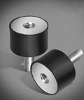 Six Pack Black Rubber Engine Mount Mats With Damping Elements For Superior Vibration Isolation And Stable Support On Machinery, Fitness Equipment, And DIY Projects, black rubber mounts