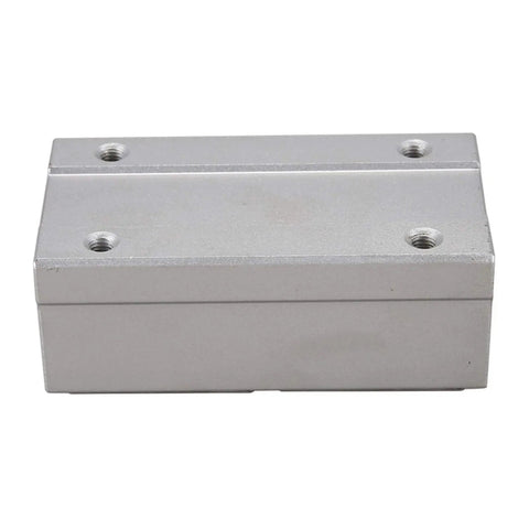 Beefed Up SBR16LUU Linear Bearing Pillow Block Set For CNC And 3D Printer Upgrades, 16mm Inner Diameter, Aluminum Alloy, Durable Precision Hardware For DIY Machining And Tools, Includes 2 Pieces, silver aluminum pillow block