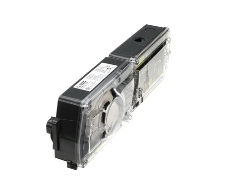 Honest To Goodness S1 D4120 Duct Photoelectric Smoke Detector side view featuring clear housing, measuring 7 x 6 x 26 inches.