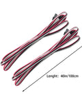 Two 40-inch extension cables for 2 Pack Vertical Limit Switch Module For 3D Printers With Trigger Light 3 Pin Momentary Action PCB Material