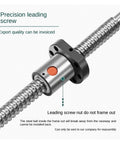 Premium C7 Grade 12mm SFU1204 Ball Screw With Single Nut for CNC Machina And Linear Motion Projects close-up showing precision leading screw design.