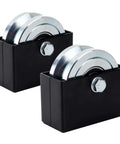 4 Inch V Groove Gate Wheel With Weld On Box, Beefy Sliding Gate Wheel Set, Heavy Duty 3000 Lbs Per Set For Rolling Doors