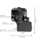 Front view of black FD4 thermocouple safety assembly for propane tank heater; two mounting holes.