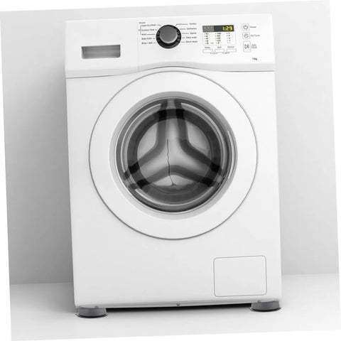 Washing machine on 8 Pack Anti Skid Heightening Pads For Washing Machines And Fridges, Non Slip Floor Mats For Stability