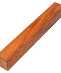 African mahogany turning blank, 1-1/2 in square x 12 in, kiln-dried hardwood (single piece)