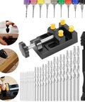 Hand Engraving Punch For PCB Mini Drill Electric Adapter handheld tool kit with assorted drill bits and non-slip handle