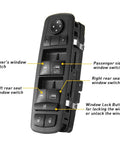 Power Window Control Switch Driver Side Fits 2011 Through 2021 Jeep Grand Cherokee Bezel Replacement Not For Vehicles With Power Folding Mirrors Easy Install Durable Window Button For Smooth Operation black driver-side switch with mirror and window lock buttons