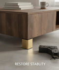 Stainless Steel L-Shaped Furniture Leg Replacement For Sofas, Beds, Cabinets With Plastic Base next to wooden cabinet leg