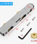 Straight Up Quality Rock Solid Smooth Gliding Sliding Door Pulley Heavy Duty Stainless Steel Cabinet Roller for cabinets and showers.