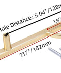 Gold Brushed Half Moon Cabinet Pulls 7.17 Inch Long 1.97 Inch Wide 0.98 Inch High With 5.04 Inch Center Mounting Hole Distance