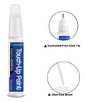 Alpine White 300 BMW Touch Up Paint Kit 2 In 1 Car Scratch Repair Solution No Mix Formula shown with brush and click tip