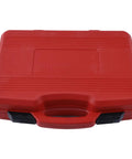 Red carrying case for 52 In 1 Universal Bushing Driver Tool Set With 50 Interchangeable Discs For Bearing Press Puller