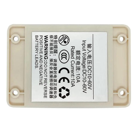 Back view of High Power PWM DC Motor Speed Controller 10V-60V Range With 12V 24V 36V 48V Compatibility, 20A HHO Driver Module