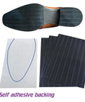 Two Pairs Across Four Pieces Wave Pattern Shoe Sole Protectors With Self Adhesive Anti Slip Grips And Heel Pads Built To Cut Noise