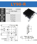 90 X 90mm Manual Axis Sliding Table Platform For Precise Positioning And Fine Dispensing LY90 R specifications