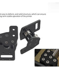 Upgraded Hollow XY Joint Light For 3D Printers 2.4 Version CNC Compatible Precision Components For Improved Accuracy And Durability Easy Install To Boost Your 3D Printing Game, black metal joint