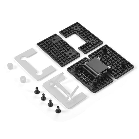 Beefed Up Heavy Duty Frameless Glass Shower Door Hinge Kit 180 Degree Wall to Glass Pivot Clamp 304 Stainless Steel Black Parts