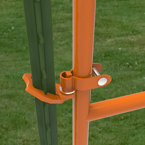 Heavy Duty Gate Hinge Pins For T Post Fence Hang A Gate From A Metal T Post Easy Install With Washer and Locking Pin