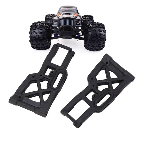 Nylon Front Lower Suspension Arms For 1 By 8 RC Cars, Lightweight Yet Sturdy, shown with ZD Racing vehicle in background