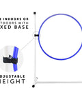 Beginner Dog Agility Kit With Jumps, Tire Jump showing adjustable height and fixed base for stability