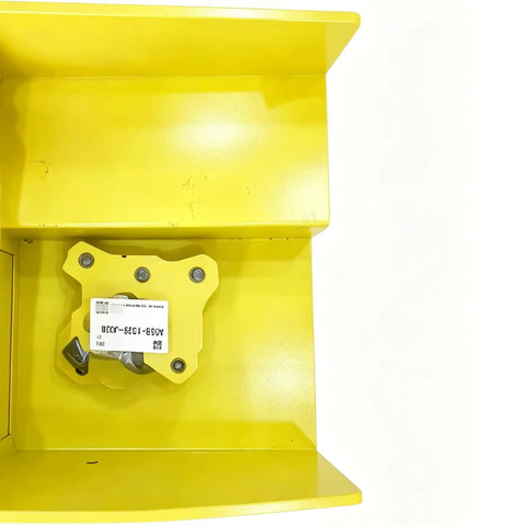Robot Housing Cover And Mounting Bracket Protective Shell For A05B-1329-J038, A05B-1329-J042, A05B-1329-J031, OEM-Grade Industrial Robot Spare Parts For Quick Maintenance, Replacement, Plug-And-Play Durability And Body Protection; yellow metal housing