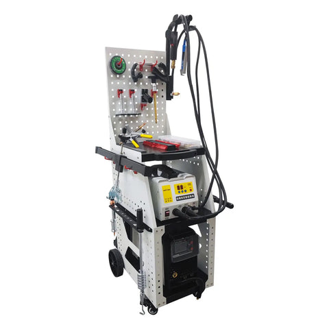 97ES Steel Dent Puller Machine With Data Recovery for Auto Body Repair, DIY Car Dent Removal Tool Kit, 220V system on wheels.