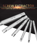 Tap Extractor Set For Stripped Taps And Broken Screws Three Types Six Piece Steel Kit Pro Grade Heavy Duty Remover Tools