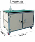 Rock Solid Rolling Workbench With Antistatic Surface And Heavy Duty Steel Frame Built Damn Tough three tier storage cart dimensions 100/120CM.