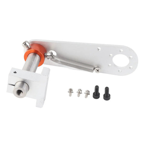 Adjustable Non Slip Aluminum Encoder Bracket with 6mm Shaft for 38mm Encoders, showing screws and spring mechanism