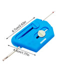 Easy Peasy Needle Threader For All Sewers Third Generation Safety Tech Compact Tool That Speeds Up Home Sewing And Prevents Needle Injuries While Threading, blue 6.7cm