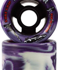 Twister Swirl Quad Indoor Speed Roller Skate Wheels Set 62mm x 42mm 96A Hardness Eight Wheels Psychedelic Swirl Colors
