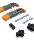 Heavy Duty T Track Hold Down Clamps Set No Fuss Quick Change Design For Woodworking with T-Bolts and knobs, 2 pack