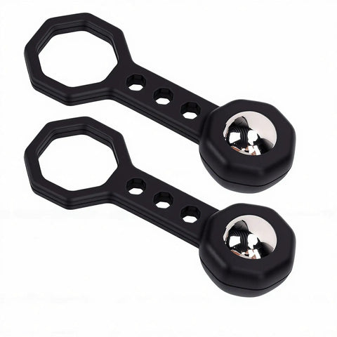 Eujgoov Magnetic Stud Finder 2 Pack Handheld Wall Metal Detector with Compact Portable Design for Hanging Mirror (Black) accessories in black.