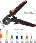 Heavy Duty Wire Ferrule Crimping Tool Kit Full Assortment Insulated Terminals Connector Pins showing crimp tool and assorted connectors.