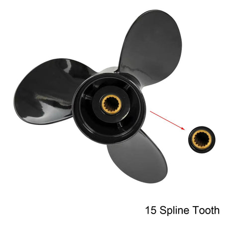 12 3/4 X 21 Pitch Aluminum Propeller For Mercury Outboard Motors 40 140 HP 3 Blade RH 15 Spline With Hub Nut Kit OEM 77348A45