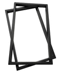 Heavy Duty Metal Storage Basket And Floating Shelf Brackets For Kitchen Living Room Organization Super Badass Wall Mount Rack Nailed Home Decor Upgrade Sturdy Iron Frame Indoor Storage That Is Hella Dope black iron shelf brackets in a stacked position