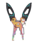 Pointed Mouth Wire Stripper And Cable Cutter with high hardness blades, ergonomic pliers for electrical and industrial use.