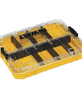 Medium Duty Tool Box With Eight Compartments Small Parts Organizer, Grab And Go Portable Tough Case With Customizable Dividers