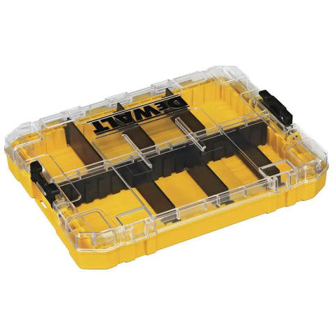 Medium Duty Tool Box With Eight Compartments Small Parts Organizer, Grab And Go Portable Tough Case With Customizable Dividers