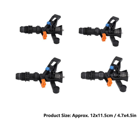 4 units of 10 Pack Garden Sprinkler Heads With 360 Degree Rotating Lawn Watering System G1/2 Male Thread Durable Plastic