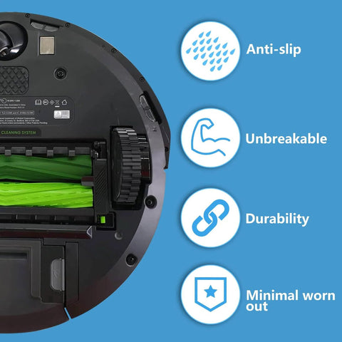 Heavy Duty Roomba Wheel Tires Replacement Kit For Series 500 600 700 800 900 Robotic Vacuums Durable Natural Rubber Non Slip Tread
