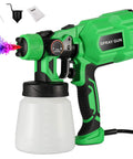 Electric Paint Sprayer For Walls Ceilings And Fences With 800ml Cup 3 Spray Patterns Visible on Spray Gun