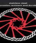 2 Pack Bike Disc Brake Rotors 160/180/203mm CNC Machined Stainless Steel 12 Bolt 6 Hole with Dope Heat Dissipation Holes
