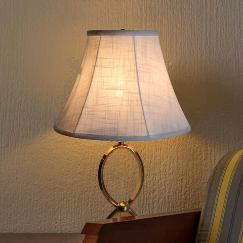 Double White Lamp Shade Set Of 2 Large Barrel Lampshades For Floor And Table Lamps 6x12x8.5 Inch DIY Natural Linen Fabric